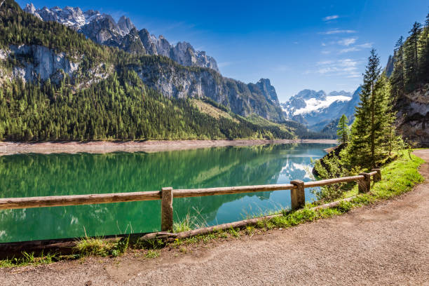 istock Spring sunrise at Gosausee lake in Gosau, Alps, Austria 955989642
