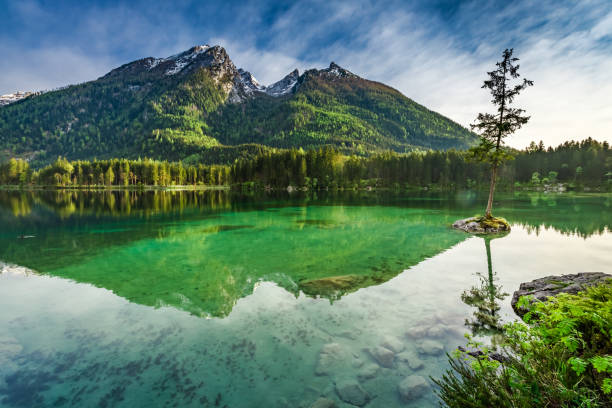 istock Sunrise at Hintersee lake in spring Alps, Germany, Europe 955990546