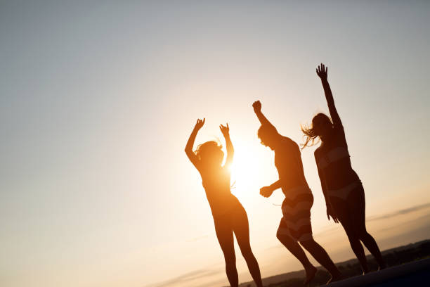 istock Friends partying during summer sunset 955990580