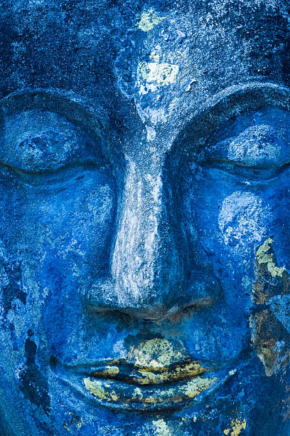 volto del buddha, sukhothai, thailandia. - buddha thailand spirituality wisdom foto e immagini stock
