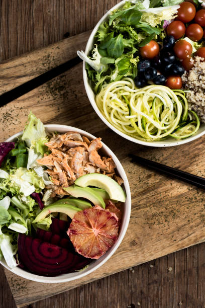 istock buddha bowls on a wooden table 955994470