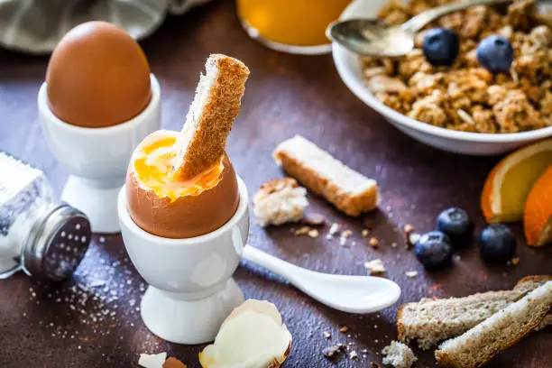 Photo of Soft-boiled eggs for breakfast