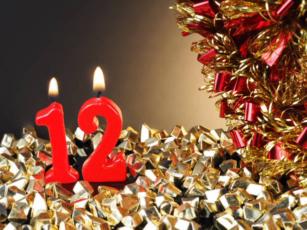 istock Birthday-anniversary candle showing Nr. 12 955997960