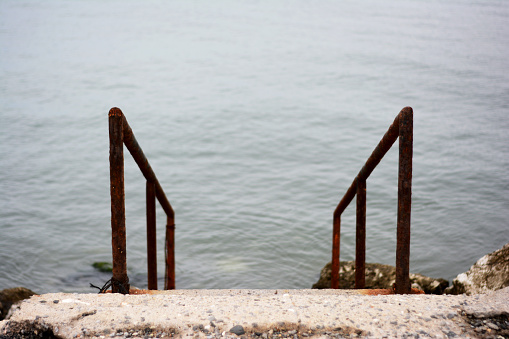 Rusty Stairs to Sea
