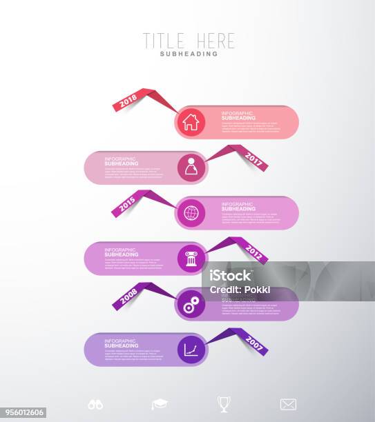 Infographic Abstract Infographic Template With Abstract Shapes Stock Illustration - Download ...