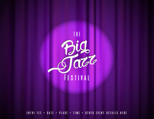 Abstract festival invitation background template with tunes. Abstract festival invitation background template with tunes. musical theater stock illustrations