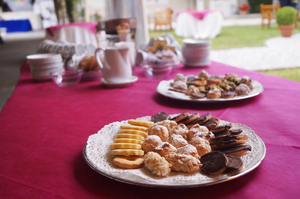 istock Italian pastries on a table set for breakfast 956014524