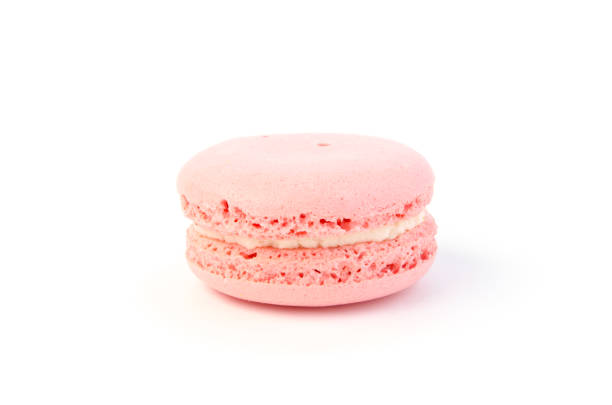 istock French macaron cookies on white background.Sweet dessert. 956015636