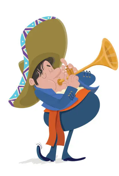 Vector illustration of The Mariachi