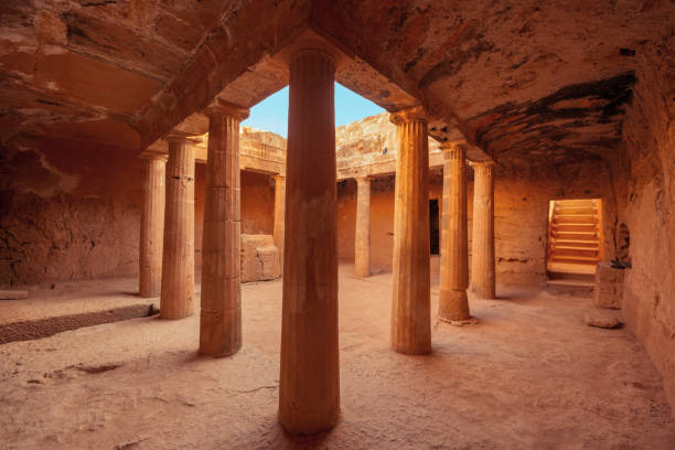 Tombs of the Kings in Cyprus stock photo