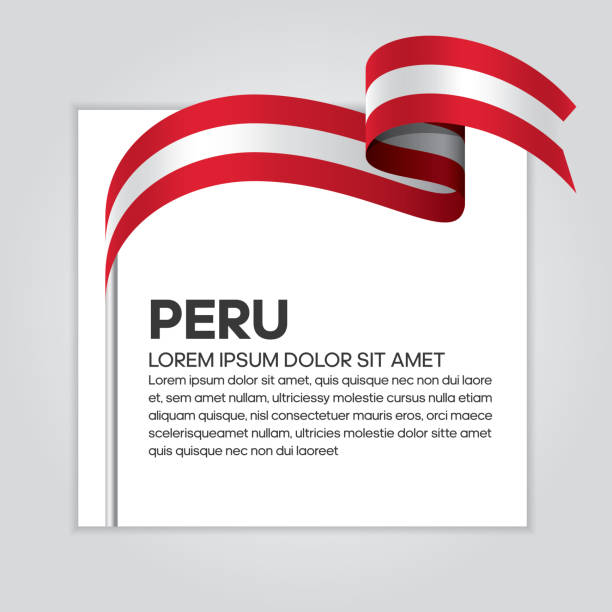 ilustrações, clipart, desenhos animados e ícones de fundo de bandeira peru - bandeira do peru