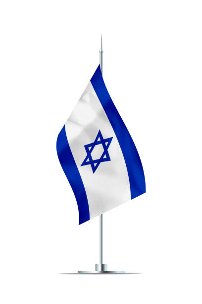 istock Small Flag of Israel on a Metal Pole 956032340