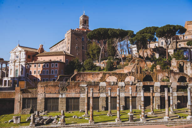istock ancient roman forum ruins, Rome, Italy 956035938