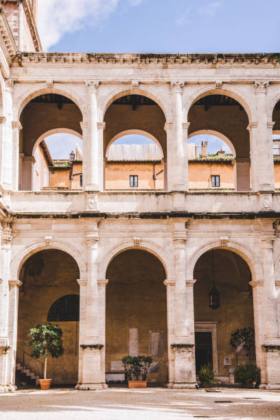 istock beautiful ancient atrium building, Rome, Italy 956036226