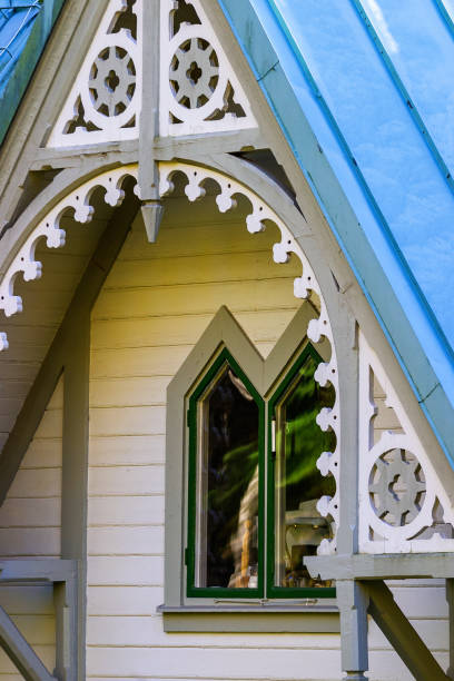 istock Woodcut on a house 956044884
