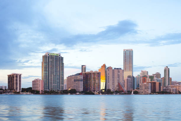 istock Skyline of buildings at Brickell District in Miami 956045962