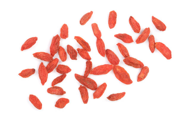 istock Dried goji berries Isolated on white background 956051050