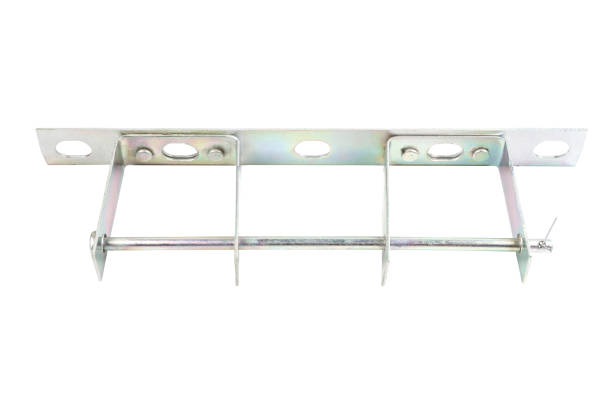 istock Metal Secondary Rack for 2 wires for Brown ceramic wire insulator. 956052128
