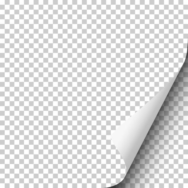 istock Page curl with shadow on blank transparent sheet of paper. Element for ad. Vector illustration. 956060386
