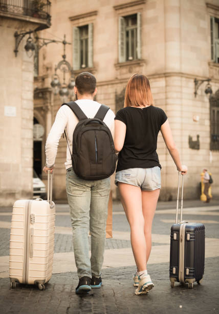 istock Couple going the historic city center 956061466