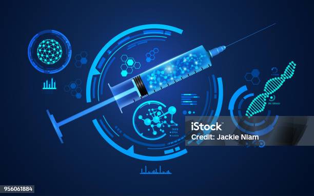 Science Injection Photo Science Syringe Stock Illustration - Download Image Now - Vaccination ...