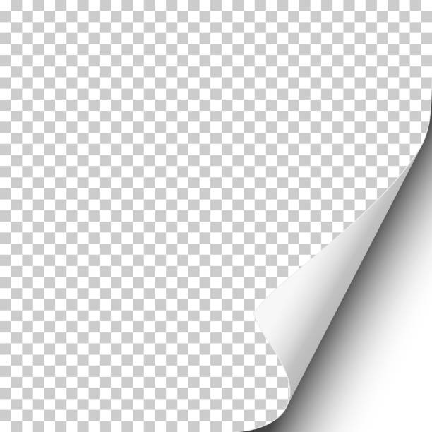 istock Page curl on blank transparent sheet of paper with shadow and white next page. Element for ad. Vector illustration. 956063204