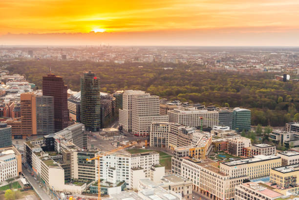 istock Berlin business district aerial view 956077976