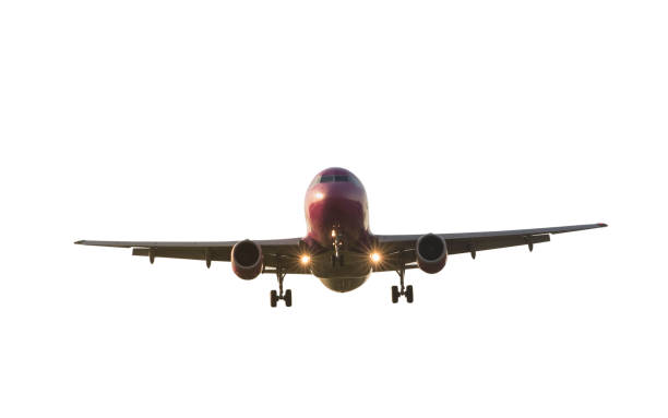 istock big commercial airplane at landing isolated 956086576