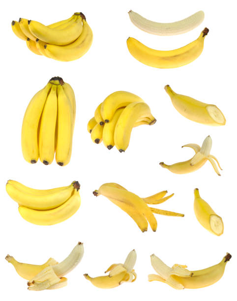 istock Banana set isolated on white background 956090104