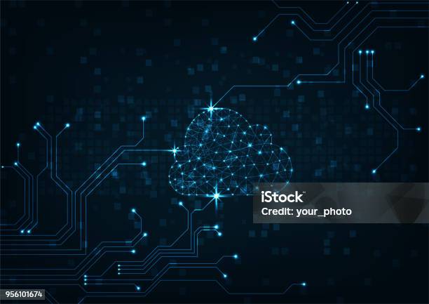 Cloudkonzept Stock Vektor Art und mehr Bilder von Cloud Computing - Cloud Computing, Technologie, Sicherheitsgefühl