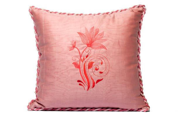 Pink cushion stock photo