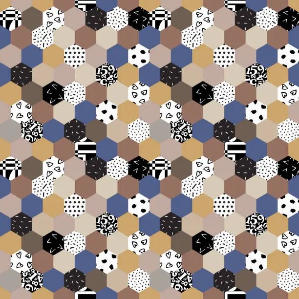 Vector illustration of abstract seamless pattern