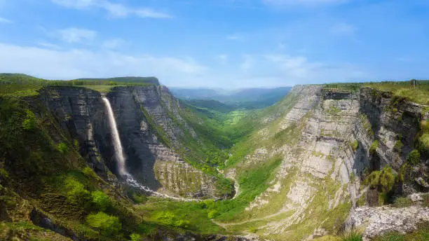 Delica canyon and Nervion waterfall