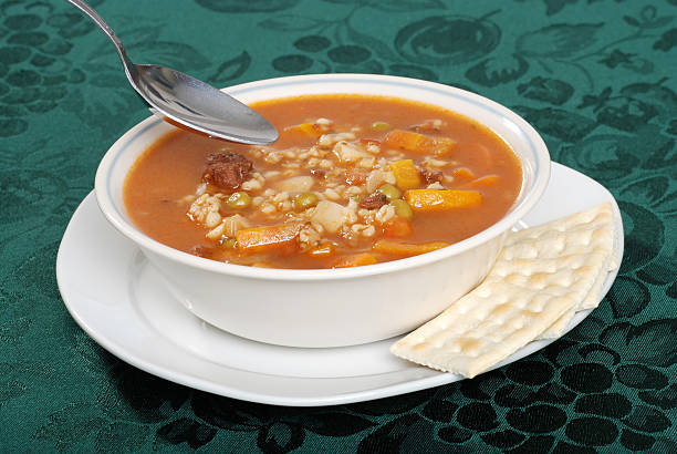 istock ready to eat beef barley soup 95610864