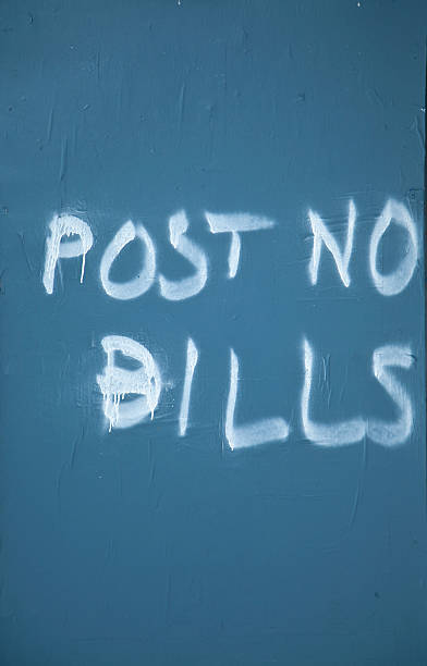 istock handwritten post no bills sign 95610931