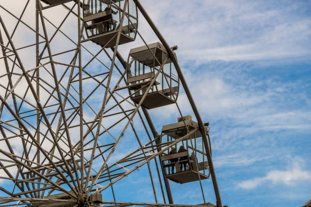 istock Ferris wheel against the blue sky 956109348