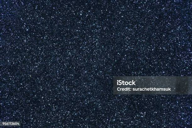 Navy Blue Glitter Texture Abstract Background Stock Photo