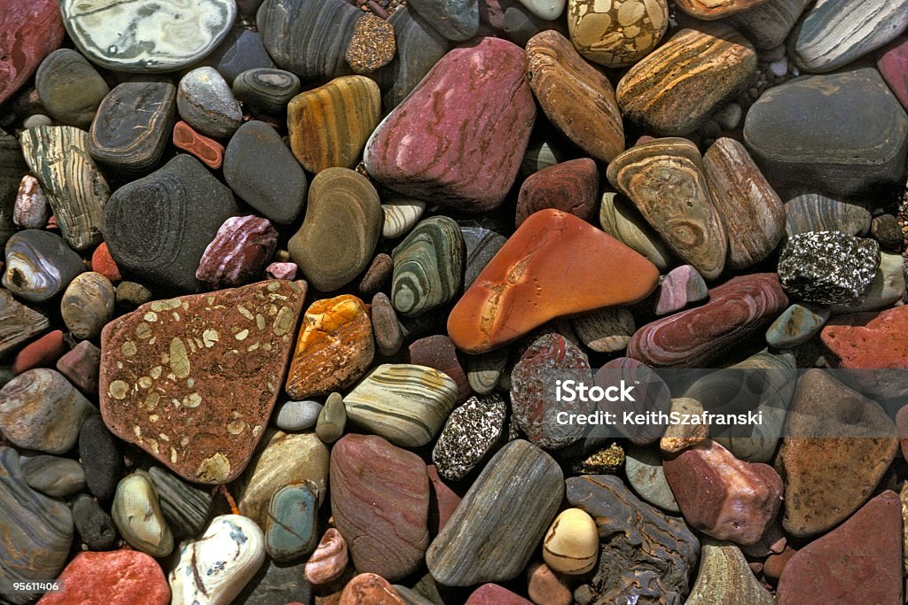 Lake Rocks  Color Image Stock Photo