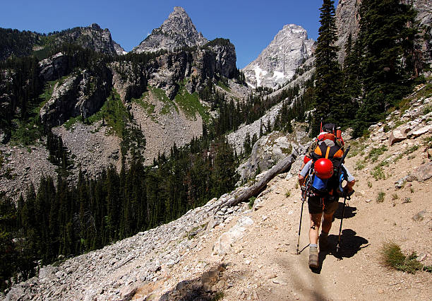 Hiking stock photo