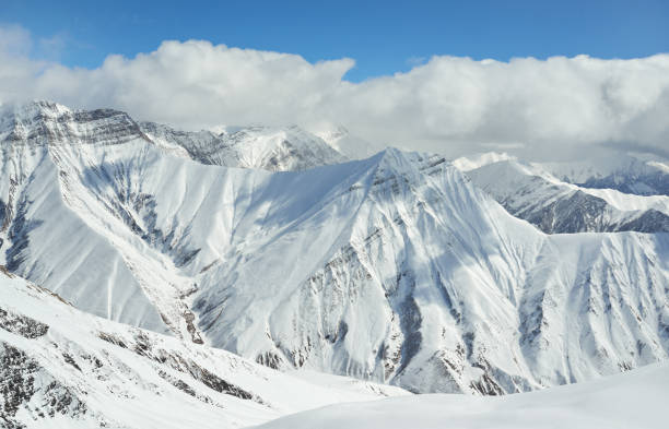 istock Winter landscape of snowy mountains 956118380