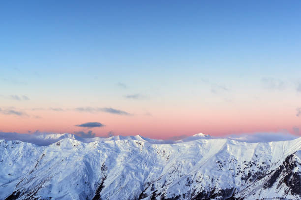 istock snowy mountain ridge winter morning 956118752