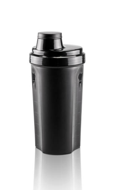 istock blank black shaker bottle for sports isolated on white background 956119398