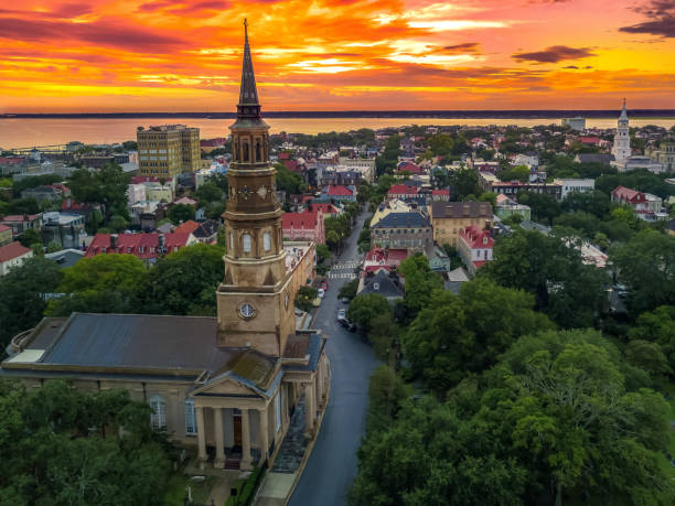Charleston SC skyline stock photo