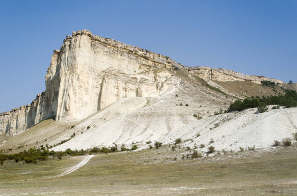 istock Vacation in the summer on the peninsula - white limestone mountains 956125330