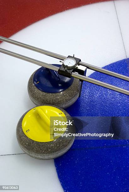 Critical Curling Shot Stock Photo - Download Image Now - Accuracy, Circle, Color Image