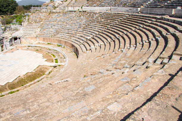 древний город эфес в турции - ephesus greek culture temple greece стоковые фото и изображения