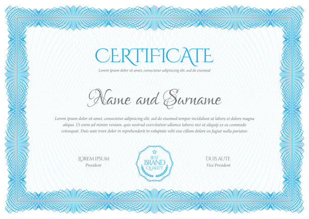 証明書。テンプレート ディプロマ通貨ボーダー。 - certificate stock certificate diploma frame点のイラスト素材／クリップアート素材／マンガ素材／アイコン素材