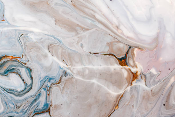 istock Liquid texture. Abstract painting, can be used as a trendy background for wallpapers, posters, cards, invitations, websites. EBRU- ancient oriental drawing technique. Marbleized effect. Fluid art. 956139436
