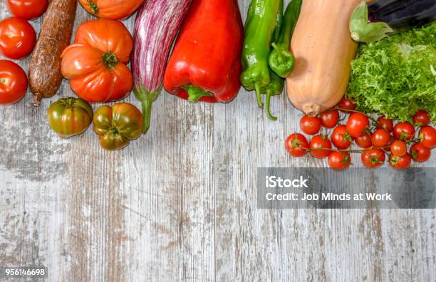 Composición De Vegetales Composition Of Various Vegetables Stock Photo - Download Image Now