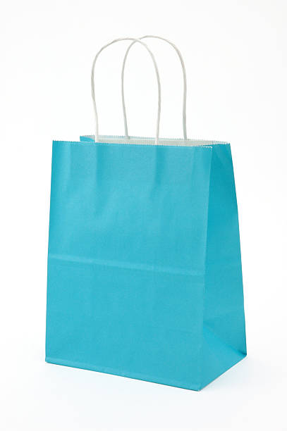 istock Blue Paper Shopping Bag w/ Clipping path 95614731